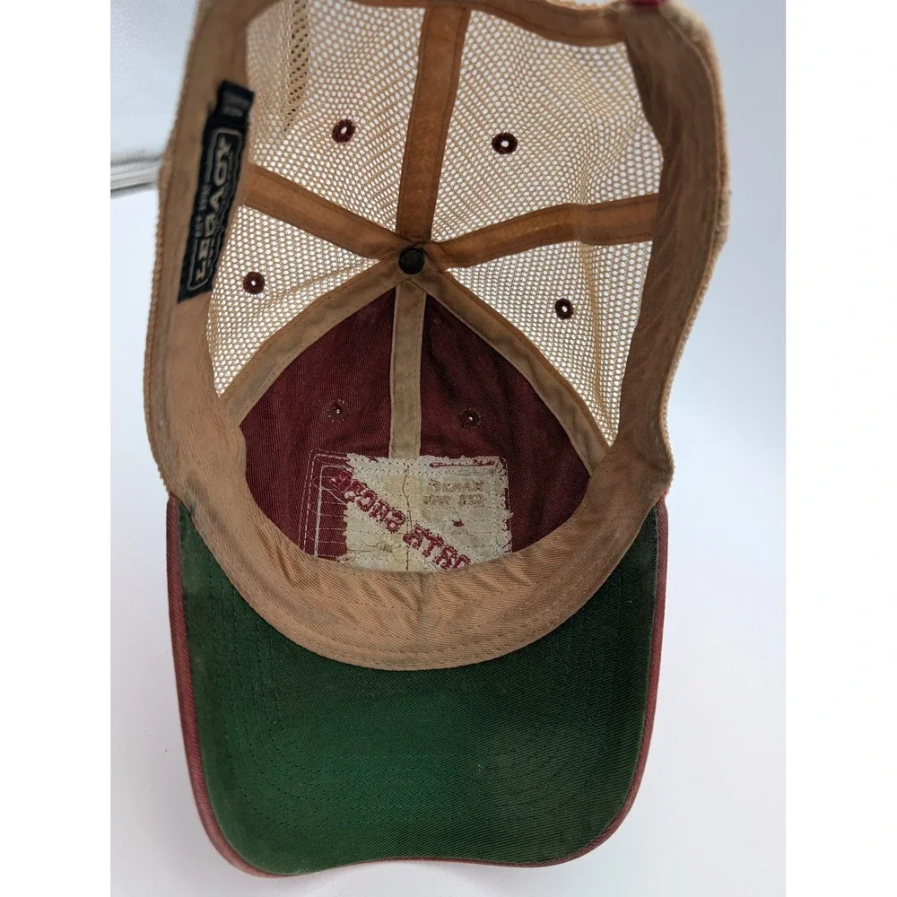 Legacy North Shore Hawaii Est 1959 Maroon Tan Trucker Hat Snapback Mesh Cap